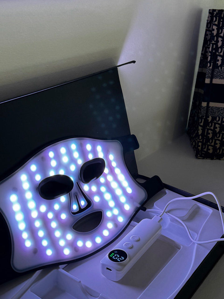 4 Color LED Light Therapy Mask - Silicone Facial Skin Care